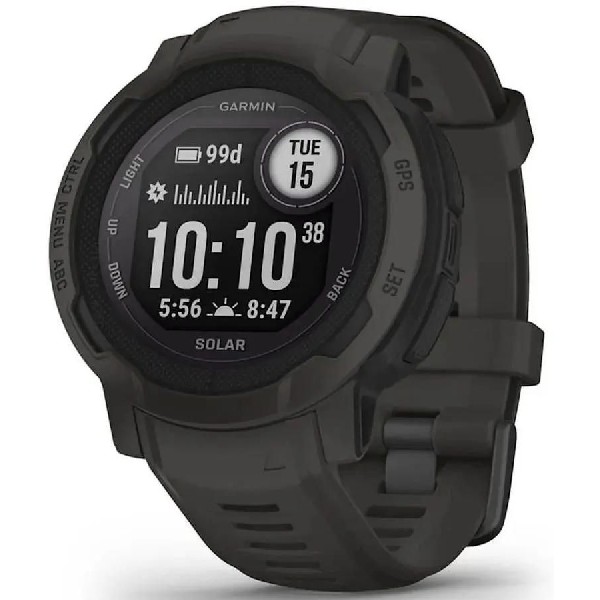 Умные часы Garmin Instinct 2 Solar 45 мм черный/черный [010-02627-00]